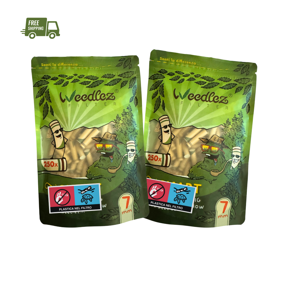 Weedlez® Big Flow 7MM 500pz | SmartFilter Carboni Attivi 3-in-1