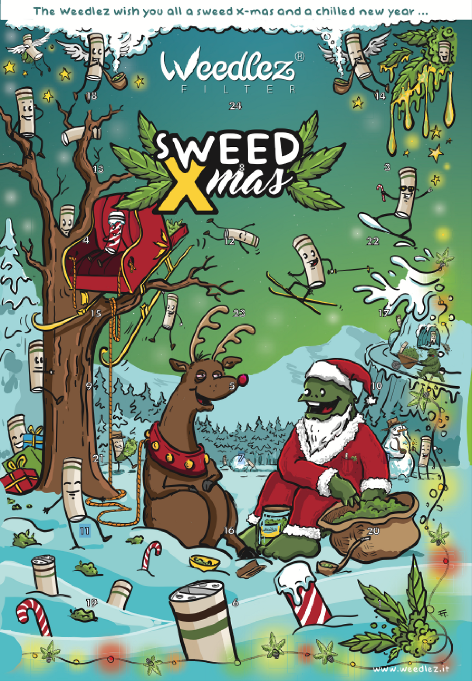 Calendario dell’Avvento Weedlez – Edizione Limitata