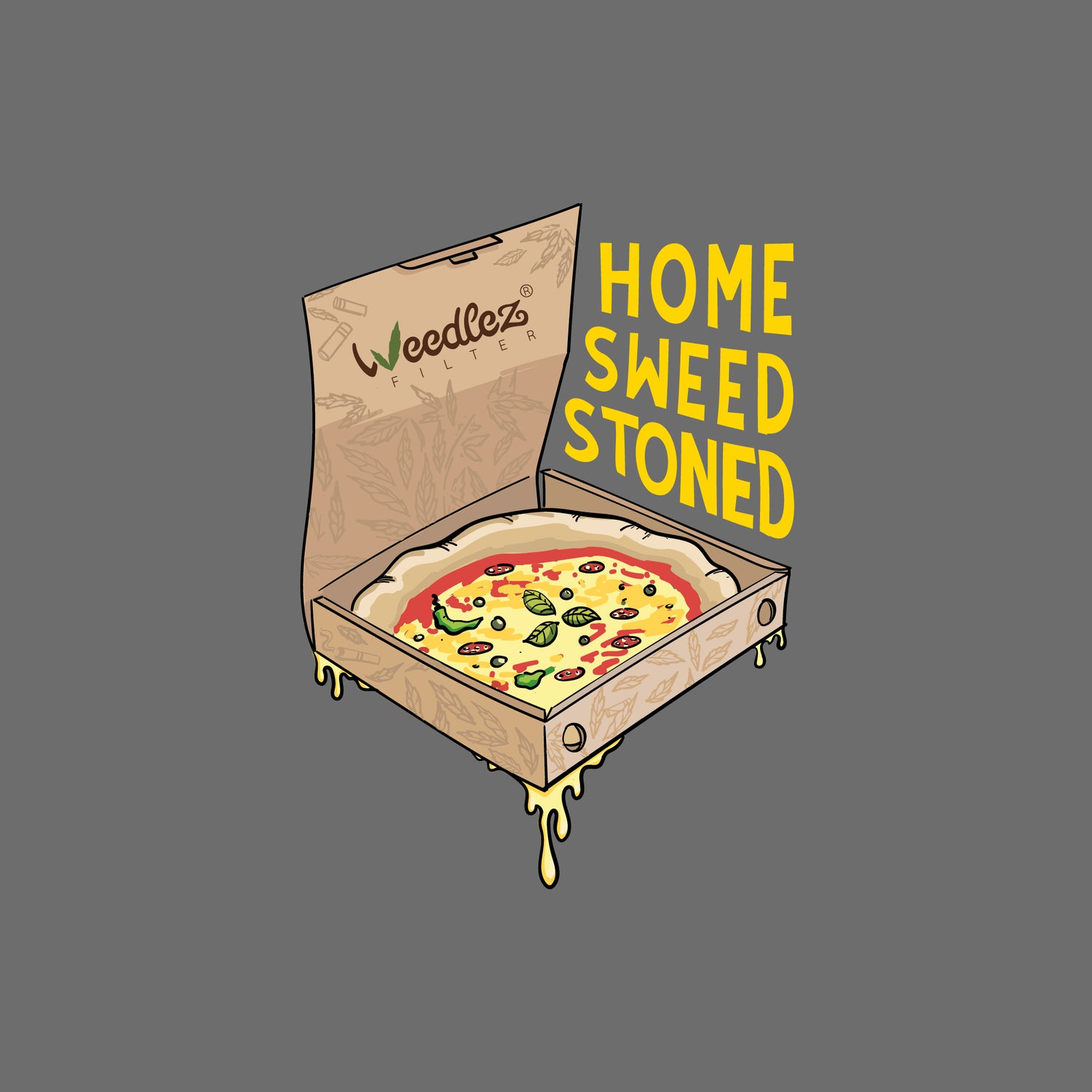 Weedlez Home Sweed Stoned T-Shirt – Stile Pizza