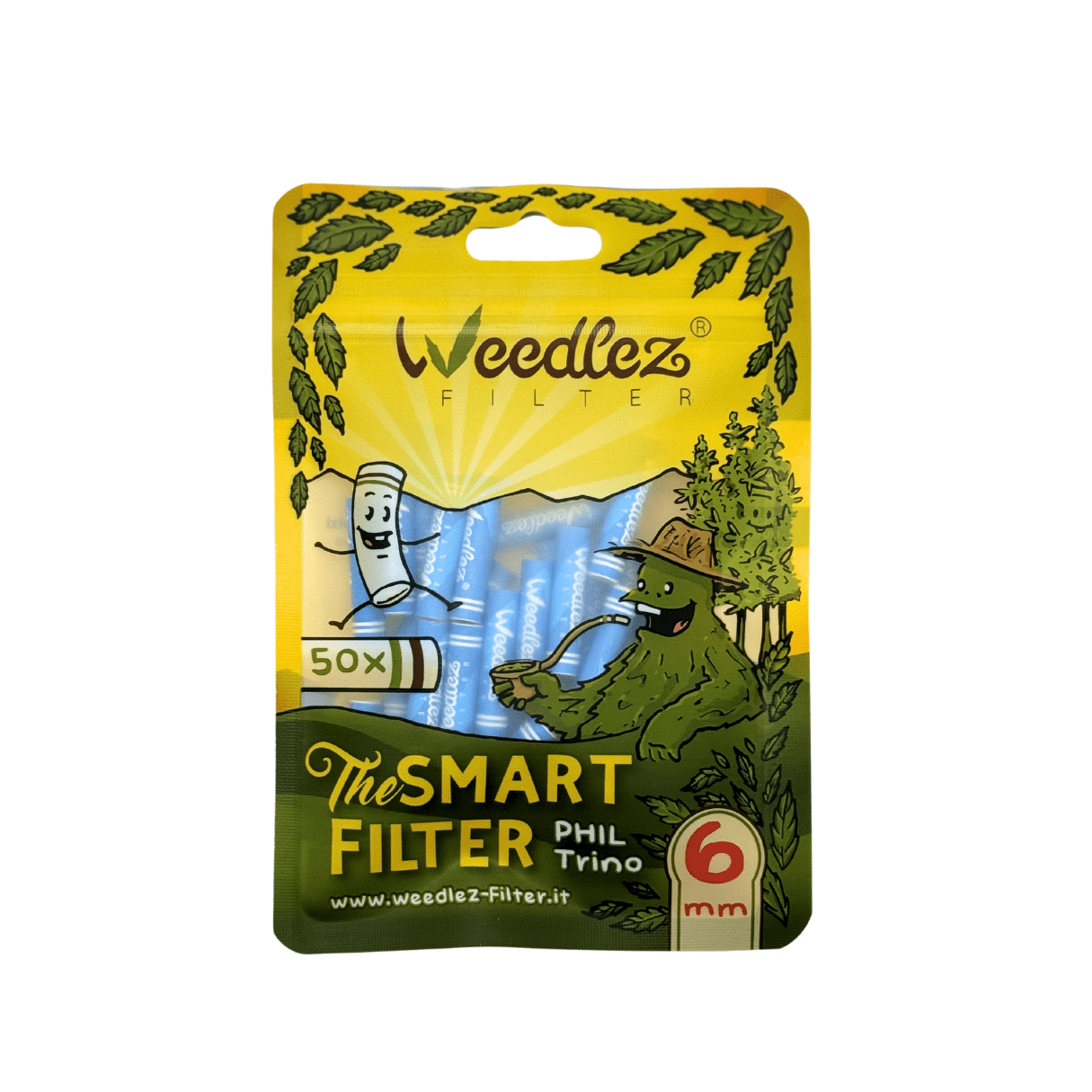 Smart FILTER 50PZ 6MM *BLUE* - Weedlez®FILTER